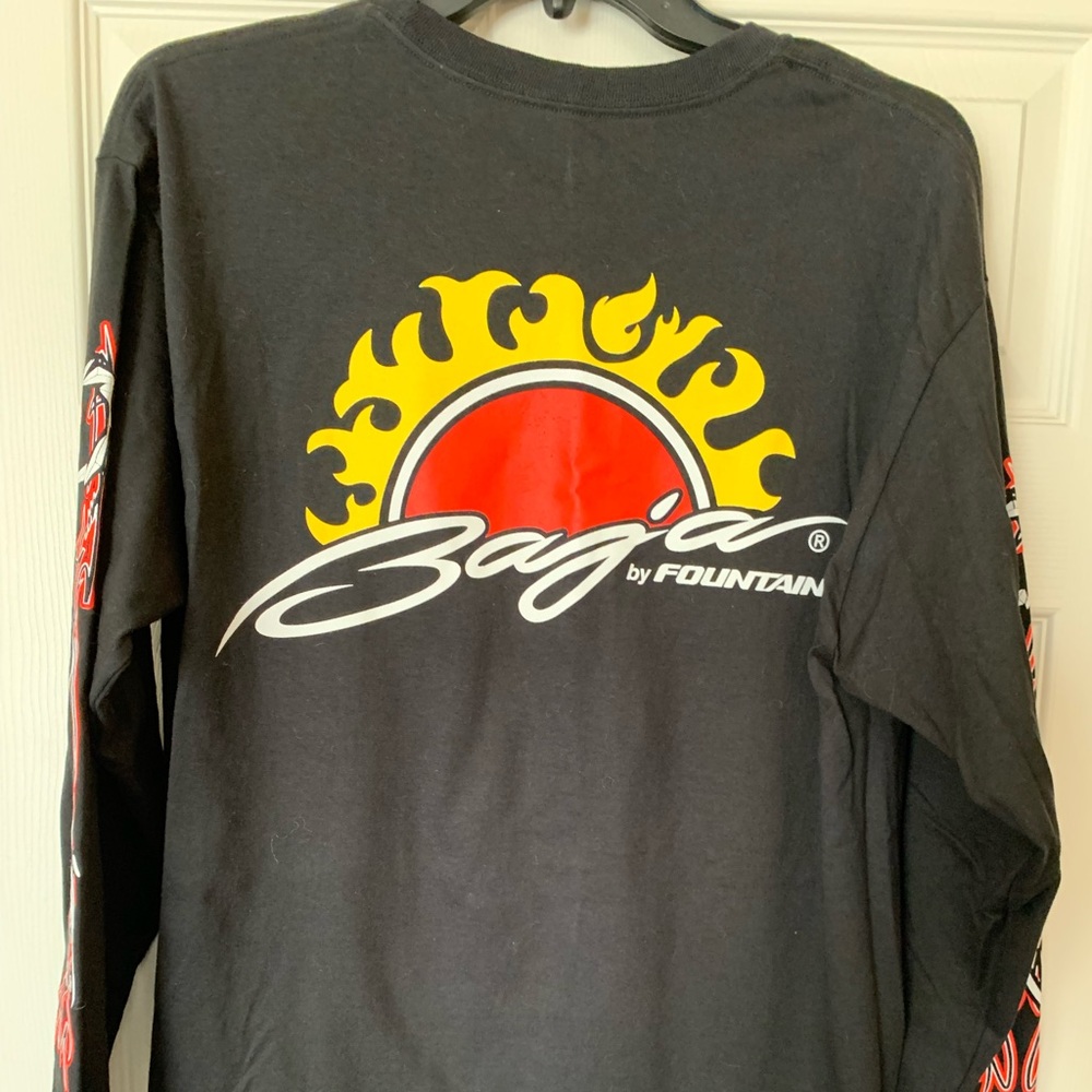 BAJA BY FOUNTAIN POWERBOATS LONG SLEEVE LOGO T-SHIRT